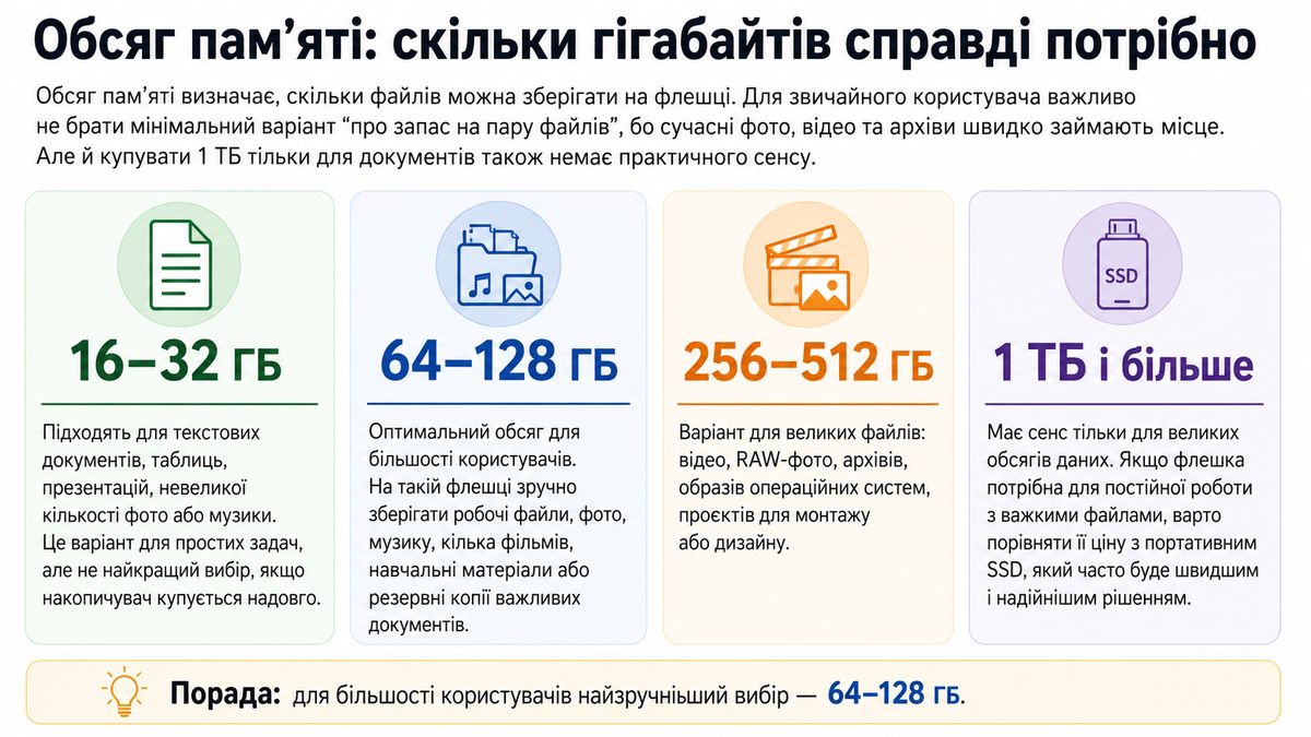 Объём памяти: сколько гигабайт действительно нужно