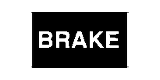 Червоний значок BRAKE Nissan Leaf